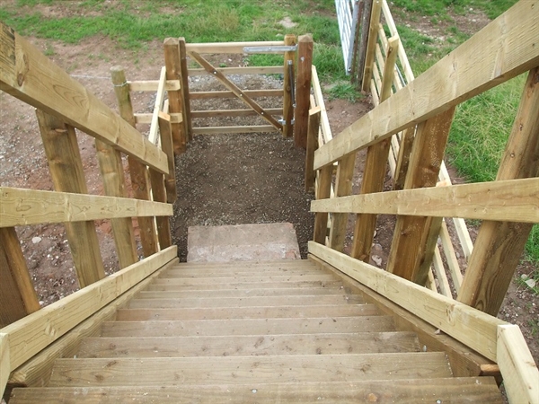 Access Steps to Footbridge